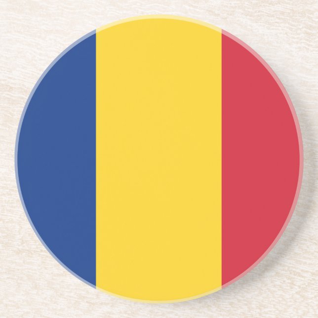 Romania Flag Coaster (Front)