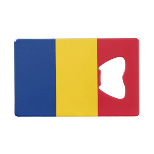 Romania Flag Credit Card Bottle Opener