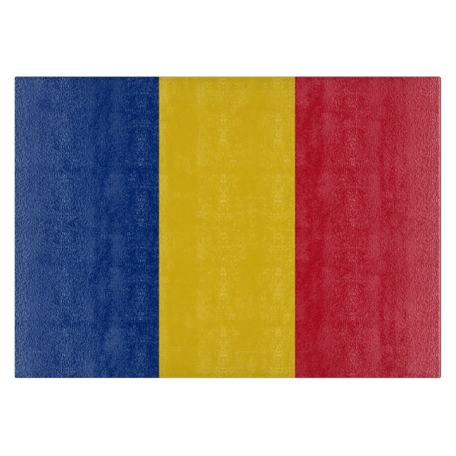 Romania flag cutting board (Front)