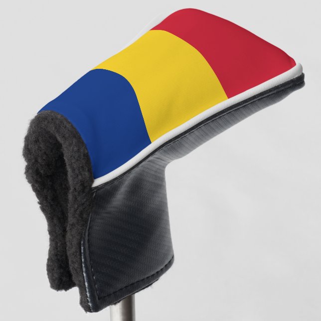 Romania Flag Golf Head Cover (3/4 Front)