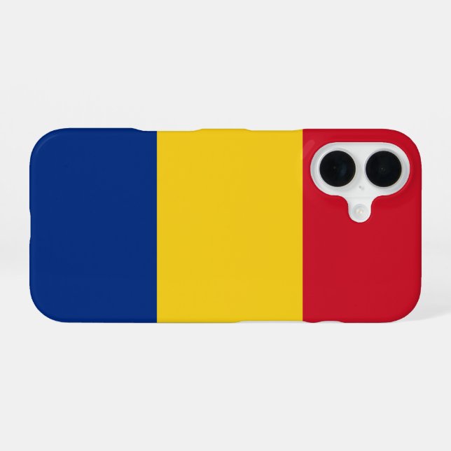 Romania Flag iPhone 16 Case (Back Horizontal)