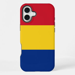 Romania Flag iPhone 16 Plus Case