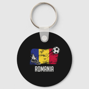 Romania Flag Jersey Romanian Soccer Team Romanian Keychain