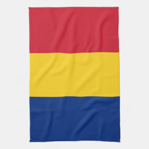 Romania flag kitchen towel