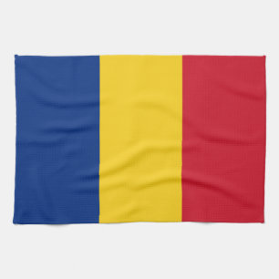 Romania Flag Kitchen Towel
