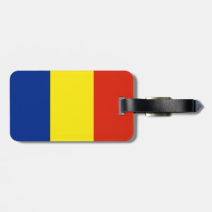 Romania flag luggage tag