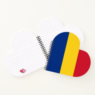 Romania flag notebook
