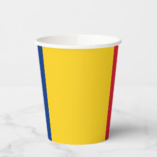Romania Flag Paper Cups