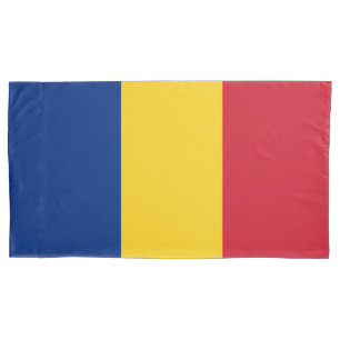 Romania flag pillowcase