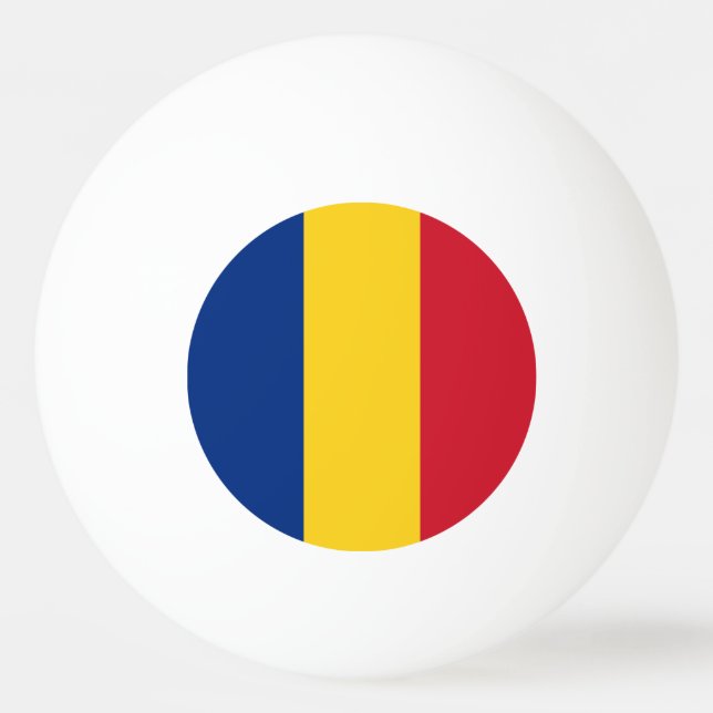 Romania Flag Ping Pong Ball (Front)