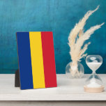 Romania flag plaque<br><div class="desc">An ideal gift for all those who are patriotic of their country!</div>