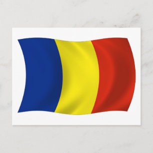 Romania Flag Postcard