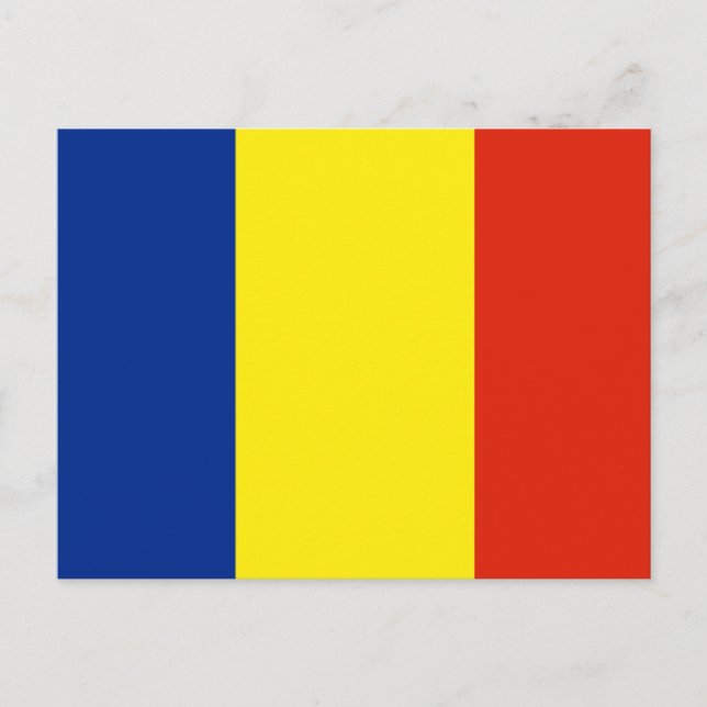Romania flag postcard (Front)