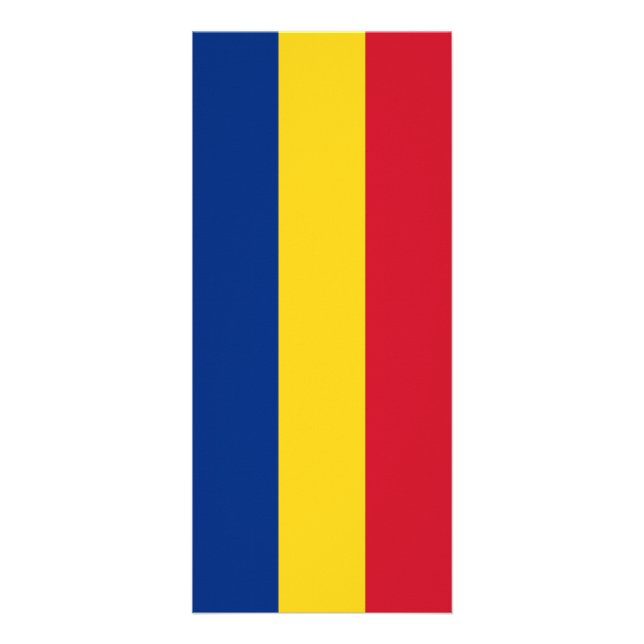 Romania flag rack card (Front)