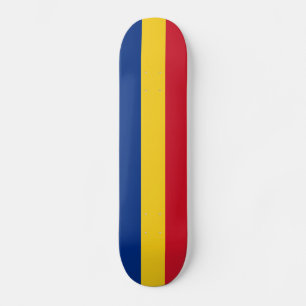 Romania Flag Skateboard