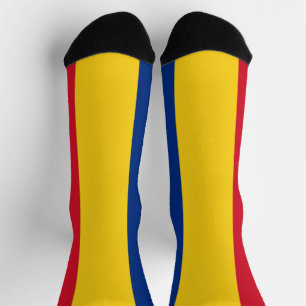 Romania Flag Socks