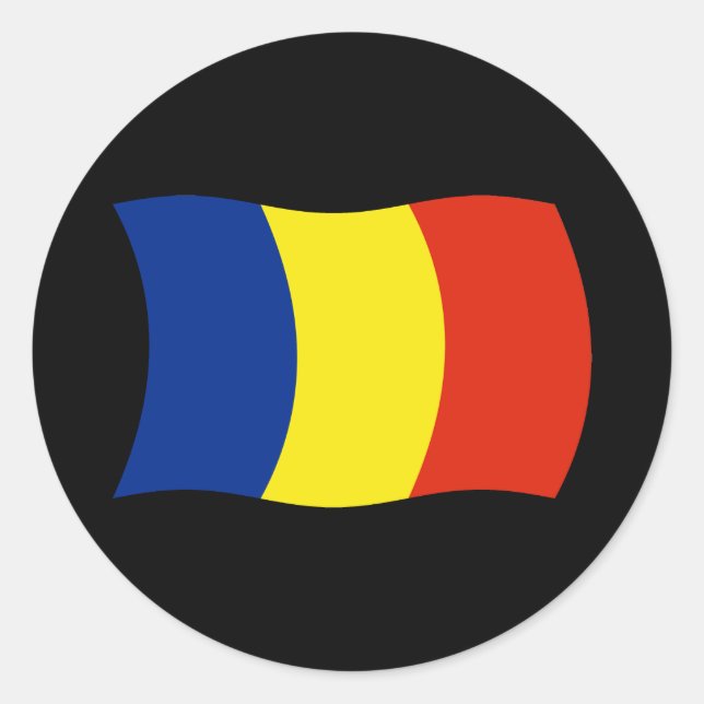 Romania Flag Sticker (Front)