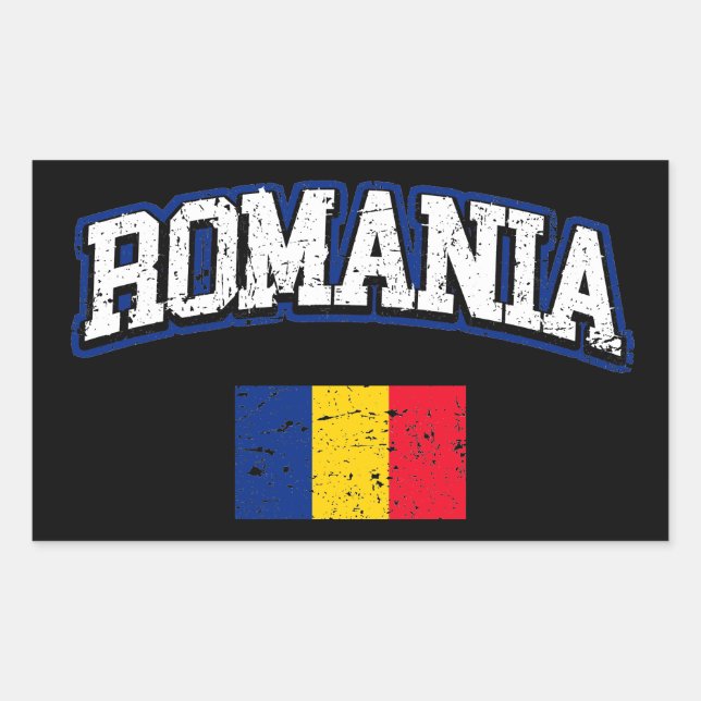 Romania Flag Sticker (Front)