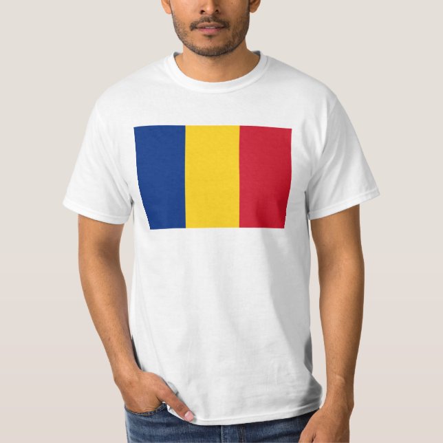 Romania Flag T-Shirt (Front)