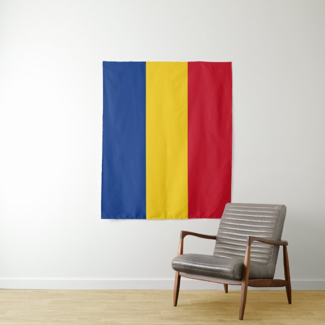 Romania flag tapestry (In Situ)