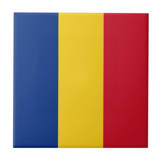 Romania Flag Tile (Front)