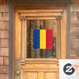 Romania flag window cling