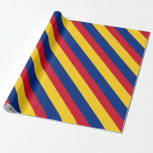 Romania Flag Wrapping Paper
