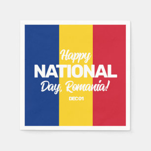 Romania Independence Day Romanian National Flag Napkin