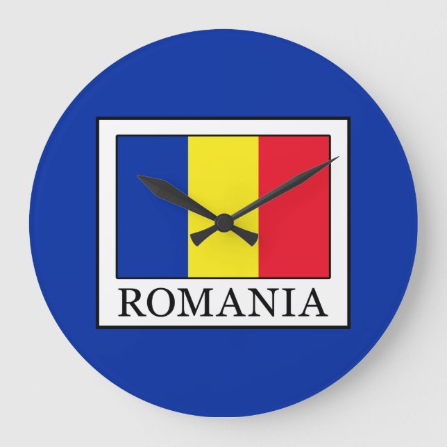 Romania Large Clock (Front)