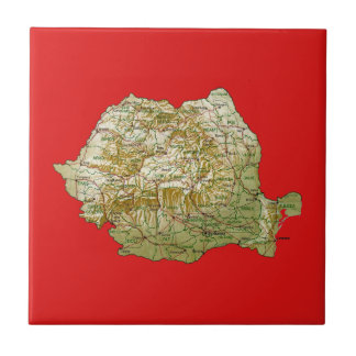 Romania Map Tile