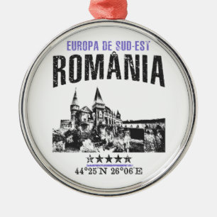 România Metal Ornament