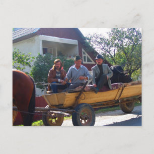 Romania, Moldova, the evening commute Postcard