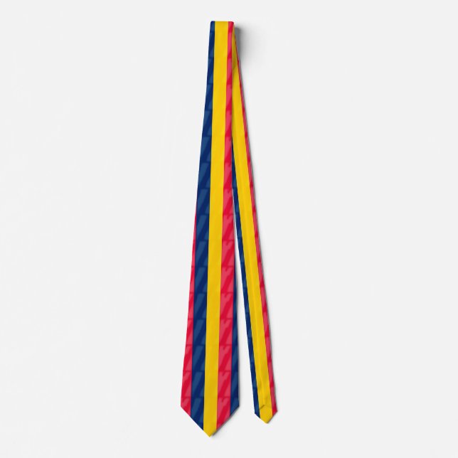 Romania National Flag Tie (Front)
