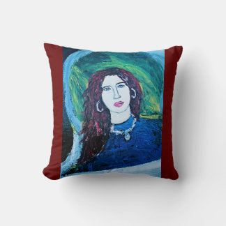 ROMANIA RED THROW PILLOW