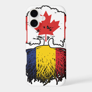 Romania Romanian Canadian Canada Tree Roots Flag