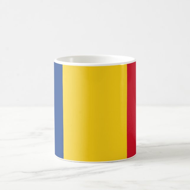 Romania (Romanian) Flag Coffee Mug (Center)