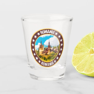 Romania shot glass