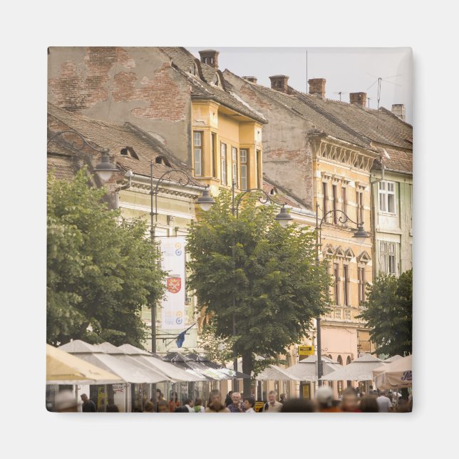 Romania, Sibiu. New Town. RF) Magnet (Front)