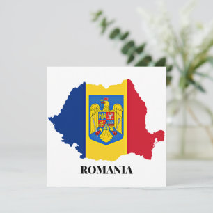 Romania Silhouette, labelled,