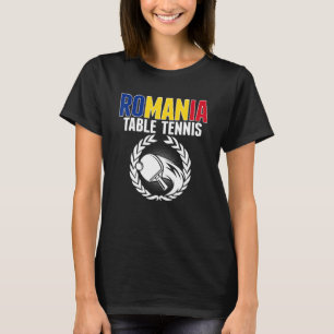 Romania Table Tennis     Romanian Ping Pong Suppor T-Shirt