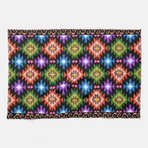 romania traditional folk ethnic motif rug pattern kitchen towel