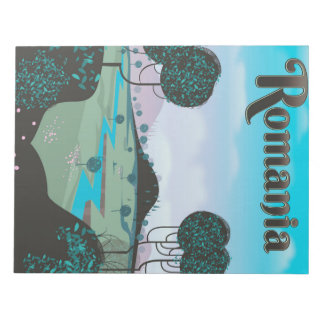 Romania Vintage landscape travel poster Notepad