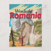 Romania Vintage Travel Poster