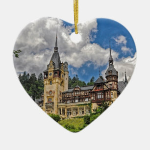 Romanian Castle Ceramic Ornament