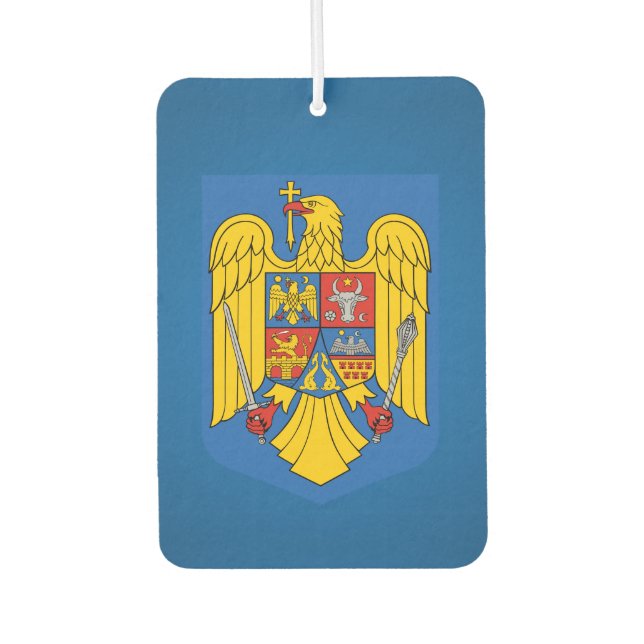 Romanian coat of arms air freshener (Front)