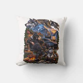 romanian design throw pillow