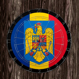 Romanian Flag Dartboard & darts / game board