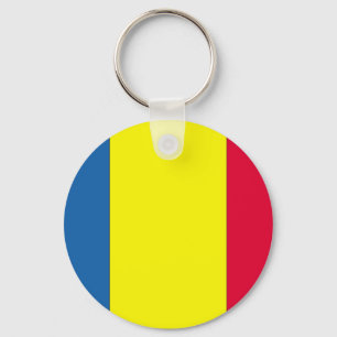 Romanian Flag Keychain