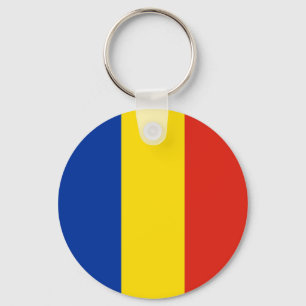 Romanian Flag Keychain