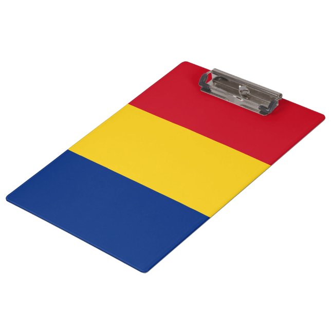 Romanian Flag (Romania) Clipboard (Angled)